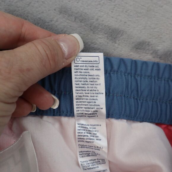 Tommy Hilfiger Pants Mens XS Pink Flat Front Straight Drawstring Pocket Casual - Picture 9 of 16